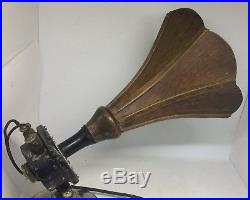 Vintage 1920s AR 43 Amplion Junior Wooden Tube Radio Loud Speaker