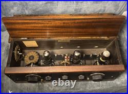 Vintage 1920s Crosley Trirdyn Tube Radio Complete Chassis