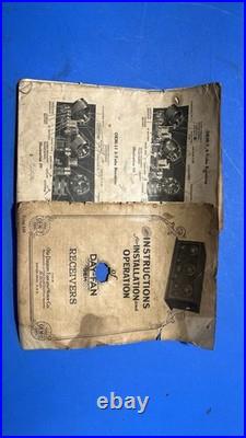Vintage 1920s Day-Fan OEM-7 Tube Radio Receiver Untested Good Condition