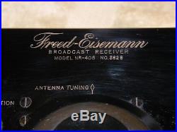 Vintage 1920s Freed Eisemann Tube Receiver Model NR-405 No. 382B Tubed with UX201