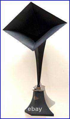 Vintage 1920s HERALD Art Deco 30 Tall RADIO HORN SPEAKER For Parts or Repair