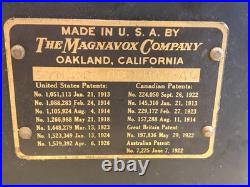 Vintage 1920s Magnavox Dynamic 80 Tube Radio Field Coil Speaker