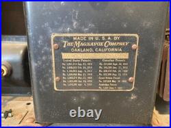 Vintage 1920s Magnavox Dynamic 80 Tube Radio Field Coil Speaker Vintage 1920s Magnavox Dynamic 80 Tube Radio Field Coil Speaker