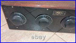 Vintage 1920s World Receiver World Radio Corp 3-Dial Tube Radio