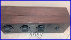 Vintage 1920s World Receiver World Radio Corp 3-Dial Tube Radio