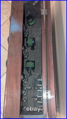 Vintage 1920s World Receiver World Radio Corp 3-Dial Tube Radio