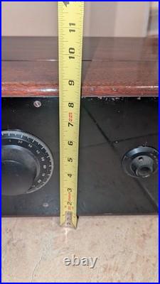 Vintage 1920s World Receiver World Radio Corp 3-Dial Tube Radio