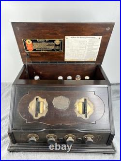 Vintage 1925 Radiola 20 Tube Radio VG Unrestored radio Parts Only