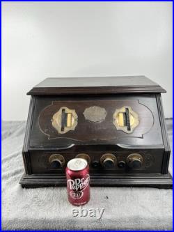 Vintage 1925 Radiola 20 Tube Radio VG Unrestored radio Parts Only