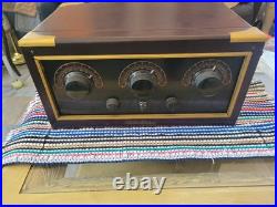Vintage 1925 Reichmann Co. Thorola Islodyne Model 50 Gold Tube Radio, tubes good