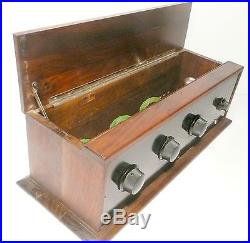 Vintage 1926 METRODYNE SUPER SIX RADIO with ALL 6 TUBES- all untested / CLEAN