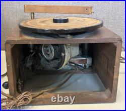 Vintage 1930/40s Emerson Tube Radio & Phonograph 45 Record Player TESTED