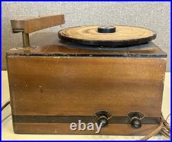 Vintage 1930/40s Emerson Tube Radio & Phonograph 45 Record Player TESTED
