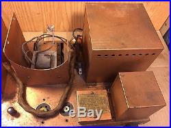 Vintage 1930 Thomas Edison R6 Tube Radio Amplifier Dual 45 80 Copper Chassis
