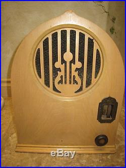 Vintage 1930's Echophone S-4 Bantam Cathedral Radio, Unrestored & Untested