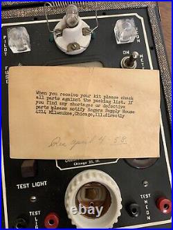 Vintage 1930's Era CHRISTY ELECTRONIC Tester model A2 Bulb Tester