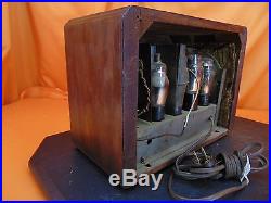 Vintage 1930's GENERAL Wood Cabinet TUBE RADIO Unknown Model RARE & UNUSUAL