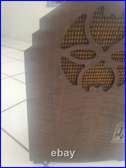 Vintage 1930`s Screen Grid Electric Receiver For Repair Vintage Tube Radio