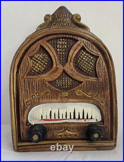 Vintage 1930's Style Cathedral Radio Cookie Jar