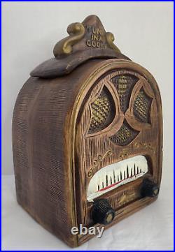 Vintage 1930's Style Cathedral Radio Cookie Jar