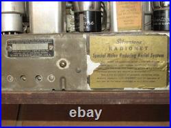 Vintage 1930's Vacuum Tube Radio Silvertone Model No 6421 Bakelite Knobs, repair