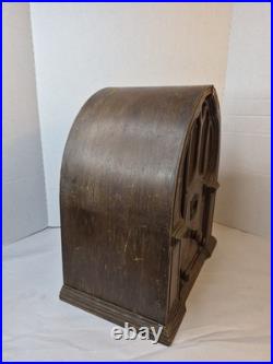 Vintage 1930s Crosley Model 157 Cathedral Tube Radio For Parts Restoration