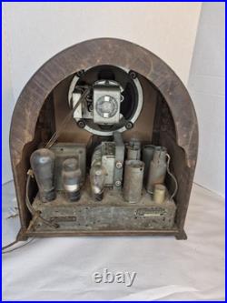Vintage 1930s Crosley Model 157 Cathedral Tube Radio For Parts Restoration