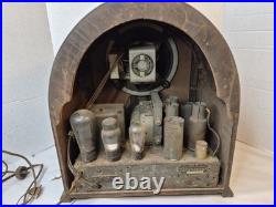 Vintage 1930s Crosley Model 157 Cathedral Tube Radio For Parts Restoration