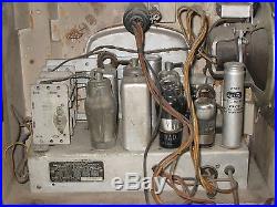 Vintage 1930s Detrola Large Dial Tube Radio Works Great AN94
