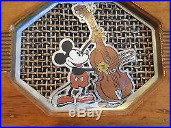 Vintage 1930s Emerson Mickey Mouse Wooden Tube Radio All Original Walt Disney