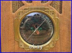 Vintage 1930s Marshall 6 Tube Radio AM / PB / SW Tombstone Style (SEE VIDEO)
