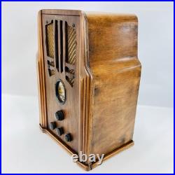 Vintage 1930s Philco 624 Tombstone Tube Radio 18.5 Antique -Untested- As-Is