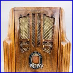 Vintage 1930s Philco 624 Tombstone Tube Radio 18.5 Antique -Untested- As-Is