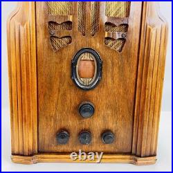 Vintage 1930s Philco 624 Tombstone Tube Radio 18.5 Antique -Untested- As-Is