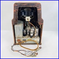 Vintage 1930s Philco 624 Tombstone Tube Radio 18.5 Antique -Untested- As-Is