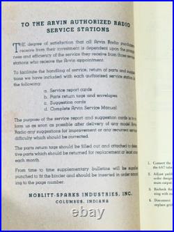 Vintage 1930s Radio Service Bulletin Binder Philco Emerson Arvin Repair Manual