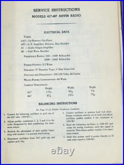 Vintage 1930s Radio Service Bulletin Binder Philco Emerson Arvin Repair Manual