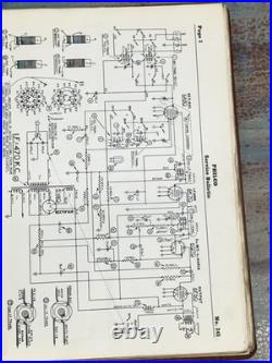 Vintage 1930s Radio Service Bulletin Binder Philco Emerson Arvin Repair Manual
