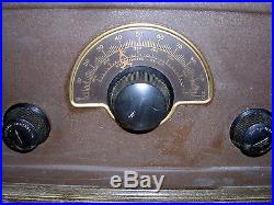 Vintage 1930s STEWART WARNER Tube Radio Model 300 Antique Wood Box Cabinet Radio