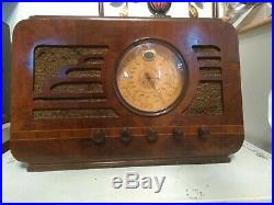 Vintage 1930s Silvertone 4565 Sears GOLDEN JUBILEE BC SW Tube Radio Magic Eye