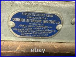 Vintage 1930s T. Eaton Viking SUPERHETERODYNE RADIO Wood Case Tube Radio Vintage 1930s T. Eaton Viking SUPERHETERODYNE RADIO Wood Case Tube Radio