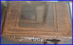 Vintage 1930s Wards Airline 62-245 Tube Radio beautiful Wood Working Vintage 1930s Wards Airline 62-245 Tube Radio beautiful Wood Working