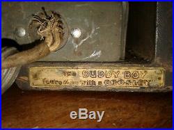 Vintage 1931 Crosley Buddy Boy Model 58 Repwood Am Tube Radio For Restoration