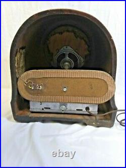 Vintage 1931 Crosley Repwood Model 47 Elf Cathedral Tube Radio Works