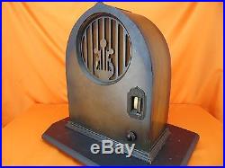 Vintage 1931 ECHOPHONE S-4 Cathedral Wood Cabinet TUBE RADIO