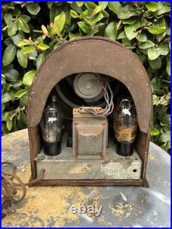Vintage 1931 Jackson Bell Peter Pan Mini Cathedral 11 Tall Tube Radio Model 84