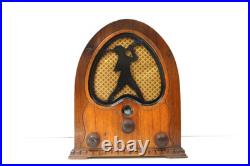 Vintage 1931 Old Antique Jackson Bell Peter Pan Restored Chassis Radio & Plays