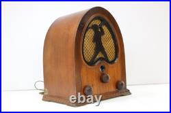 Vintage 1931 Old Antique Jackson Bell Peter Pan Restored Chassis Radio & Plays