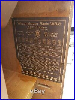 Vintage 1931 Westinghouse Columinaire WR-8 Grandfather Radio PARTS ONLY #2715