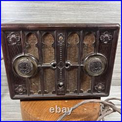 Vintage 1932 Kadette Model H Gothic Bakelite Tube Radio International PARTS ONLY Vintage 1932 Kadette Model H Gothic Bakelite Tube Radio International PARTS ONLY
